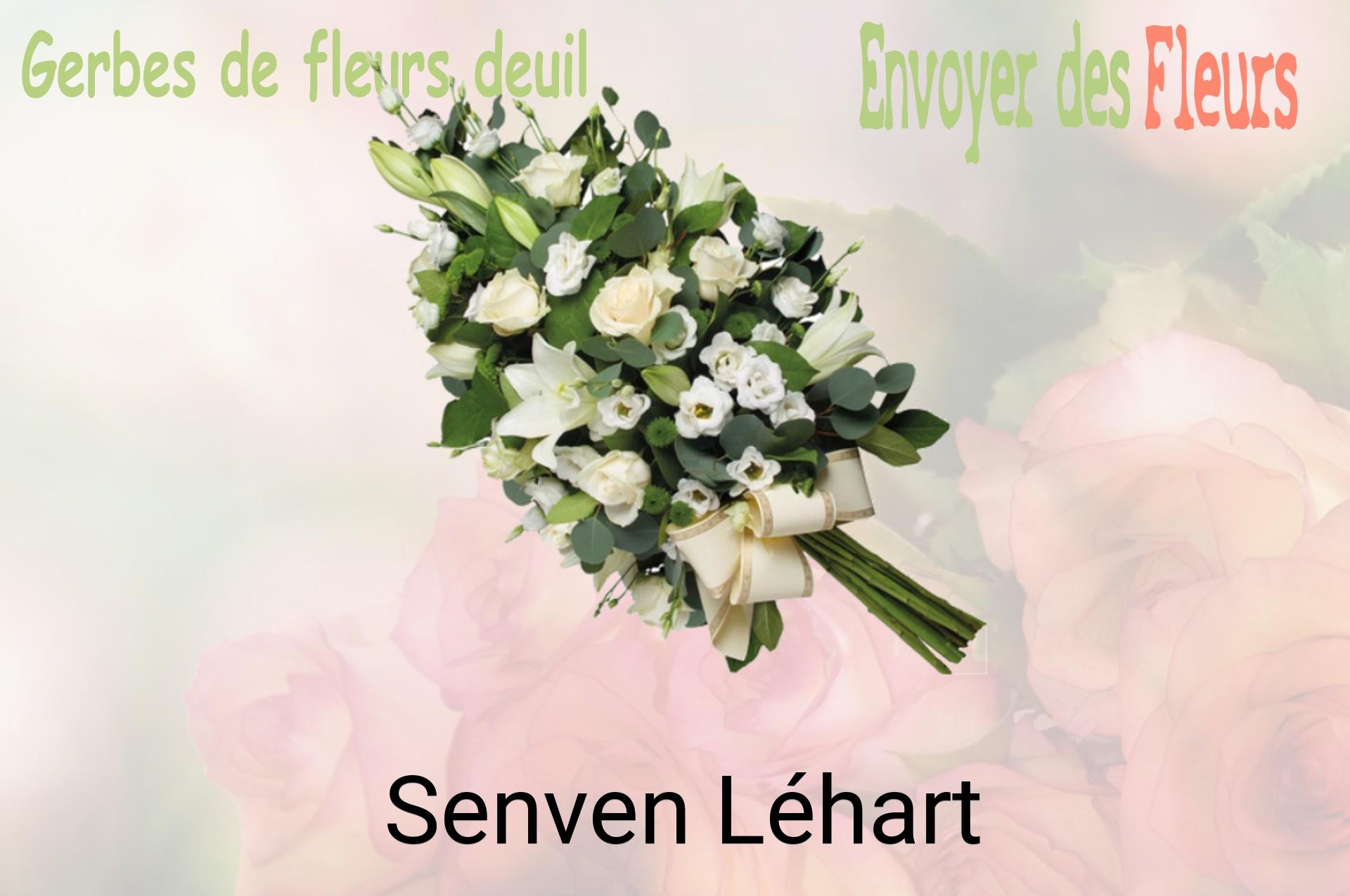 Gerbe de fleurs de deuil livrée à Senven-Léhart